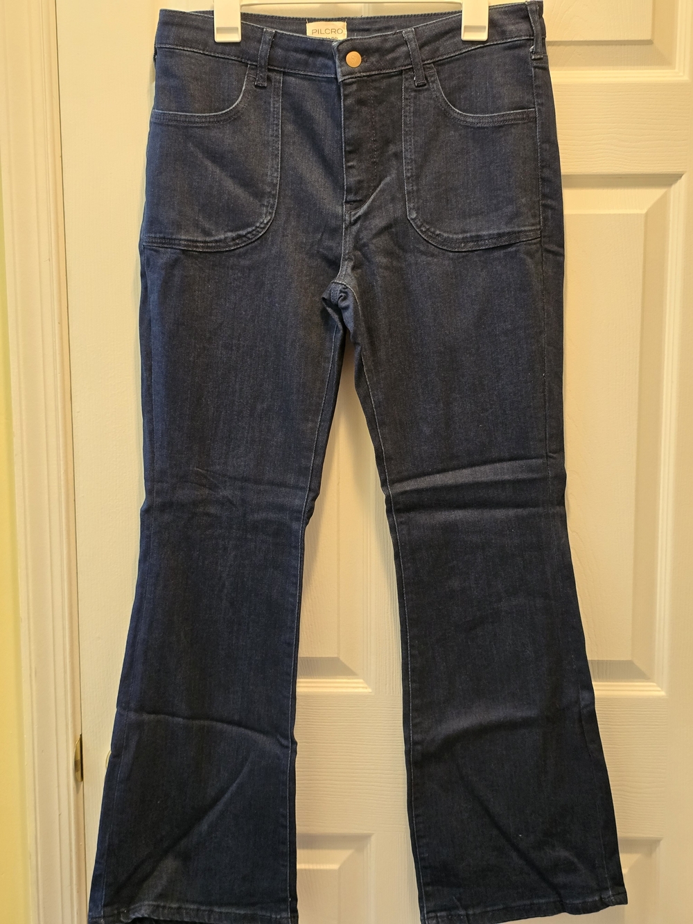 NWOT Pilcro Dark Blue Wide-Leg Flare Jeans - 31" Waist